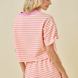 Sunny Side Striped Tee