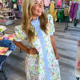 Cream Blossom Dress