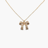 Pearl Bow Necklace