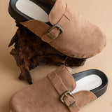 The Toni - Studded Buckle Clogs