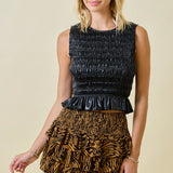 Ruffle Tiger Skort