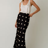 The Dot Your Way Midi Skirt