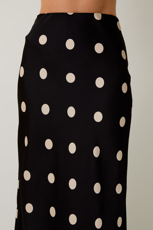 The Dot Your Way Midi Skirt