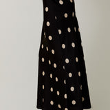 The Dot Your Way Midi Skirt