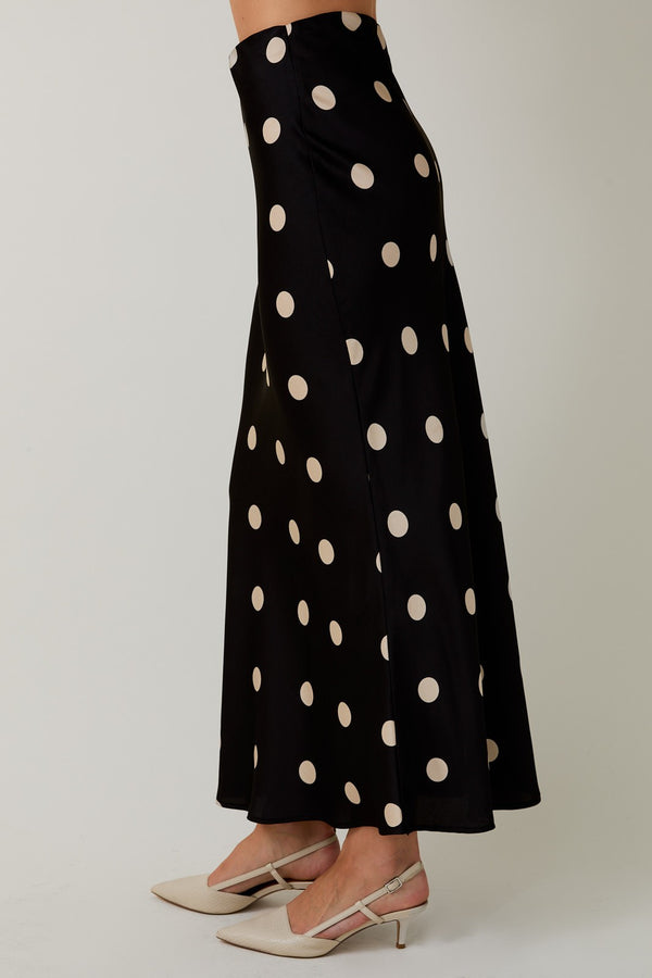 The Dot Your Way Midi Skirt