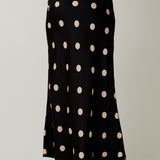The Dot Your Way Midi Skirt