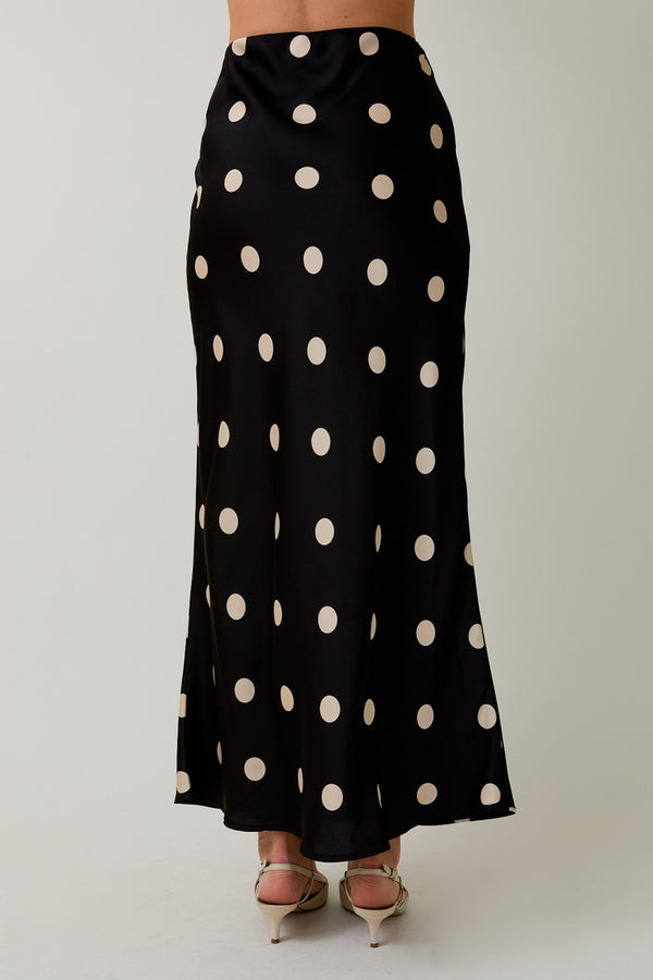 The Dot Your Way Midi Skirt