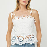 Lace Peplum Tank