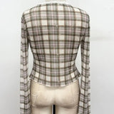 Autumn Stroll Plaid Top