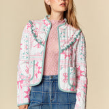 Beauty in Bows | Bow Patchwork Print Quilted Jacket