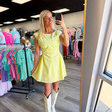 Side Panel Ruched Mini Dress