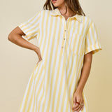Lemonade on A Sunny Day Striped Dress