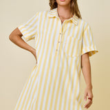 Lemonade on A Sunny Day Striped Dress