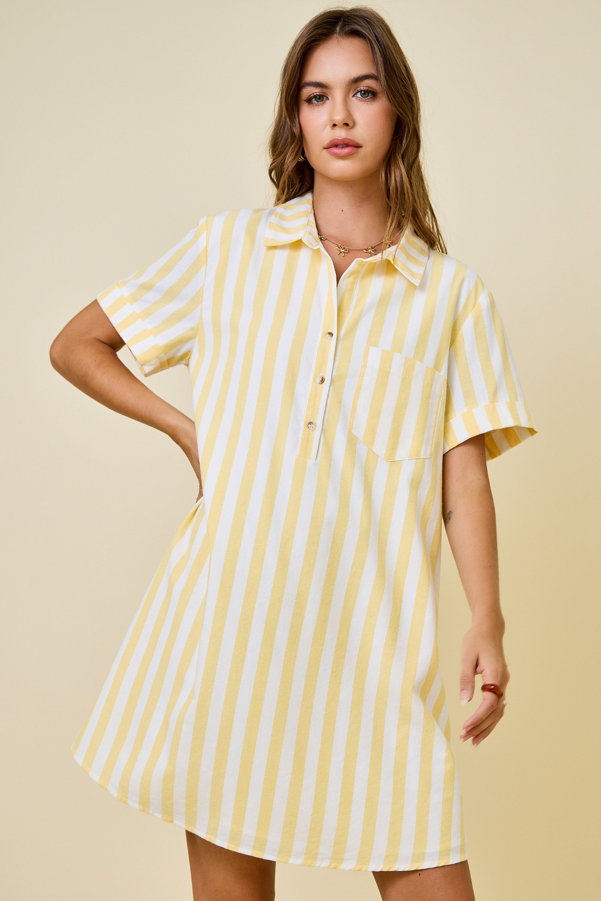 Lemonade on A Sunny Day Striped Dress – Savage Roots Boutique Lemonade on A Sunny Day Striped Dress – Savage Roots Boutique