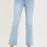 The London Denim | Tummy Control High Rise Crop Straight Jeans | RISEN
