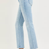 The London Denim | Tummy Control High Rise Crop Straight Jeans | RISEN