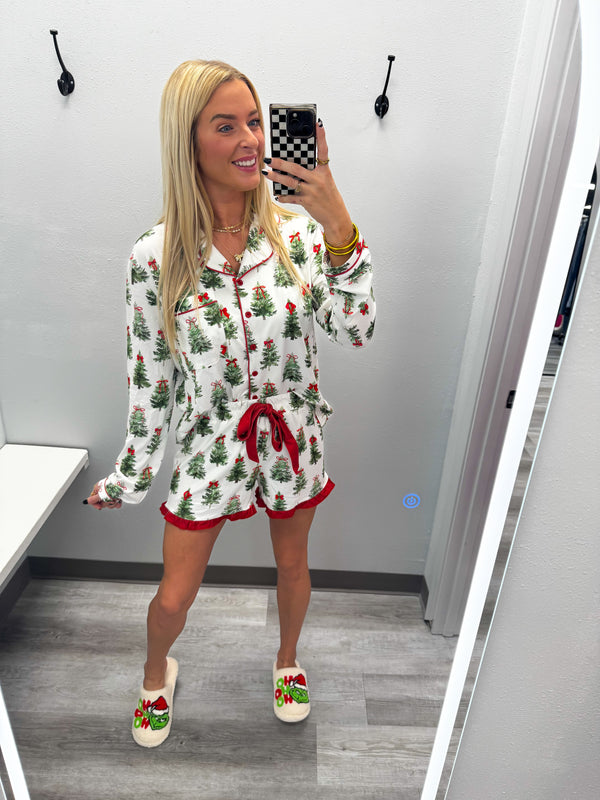 Under the Tree Ruffle Pajama Set