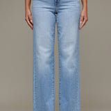 The Lauren | Medium Light Clean Stretch Classic Straight | HIDDEN DENIM