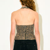 Wild One Hidden Denim Halter Top