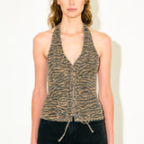 Wild One Hidden Denim Halter Top