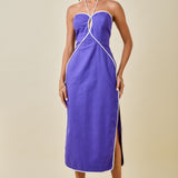 Violet Voyage Midi Dress