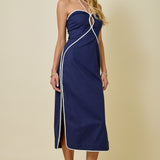 Navy Nights Midi Dress