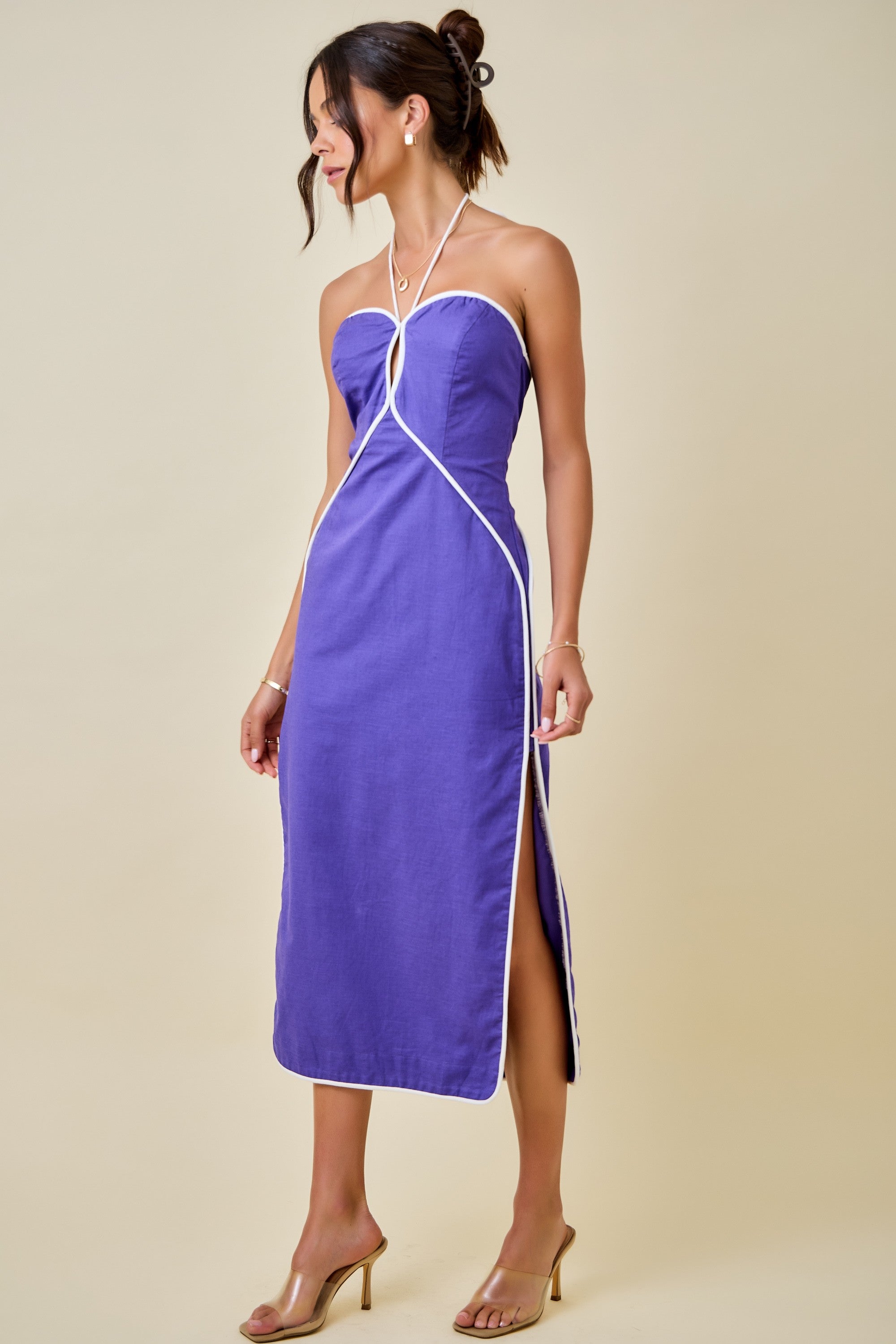 Violet Voyage Midi Dress