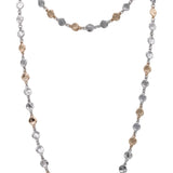 Hammered Disc Long Station Layering Necklace | 2 Options