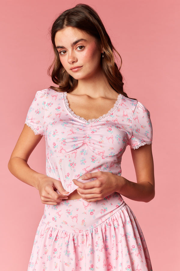 Floral Printed Atheleisure Set