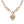 Golden Heart Link Necklace and Earring Set