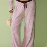 Chocolate Strawberry Striped Pants