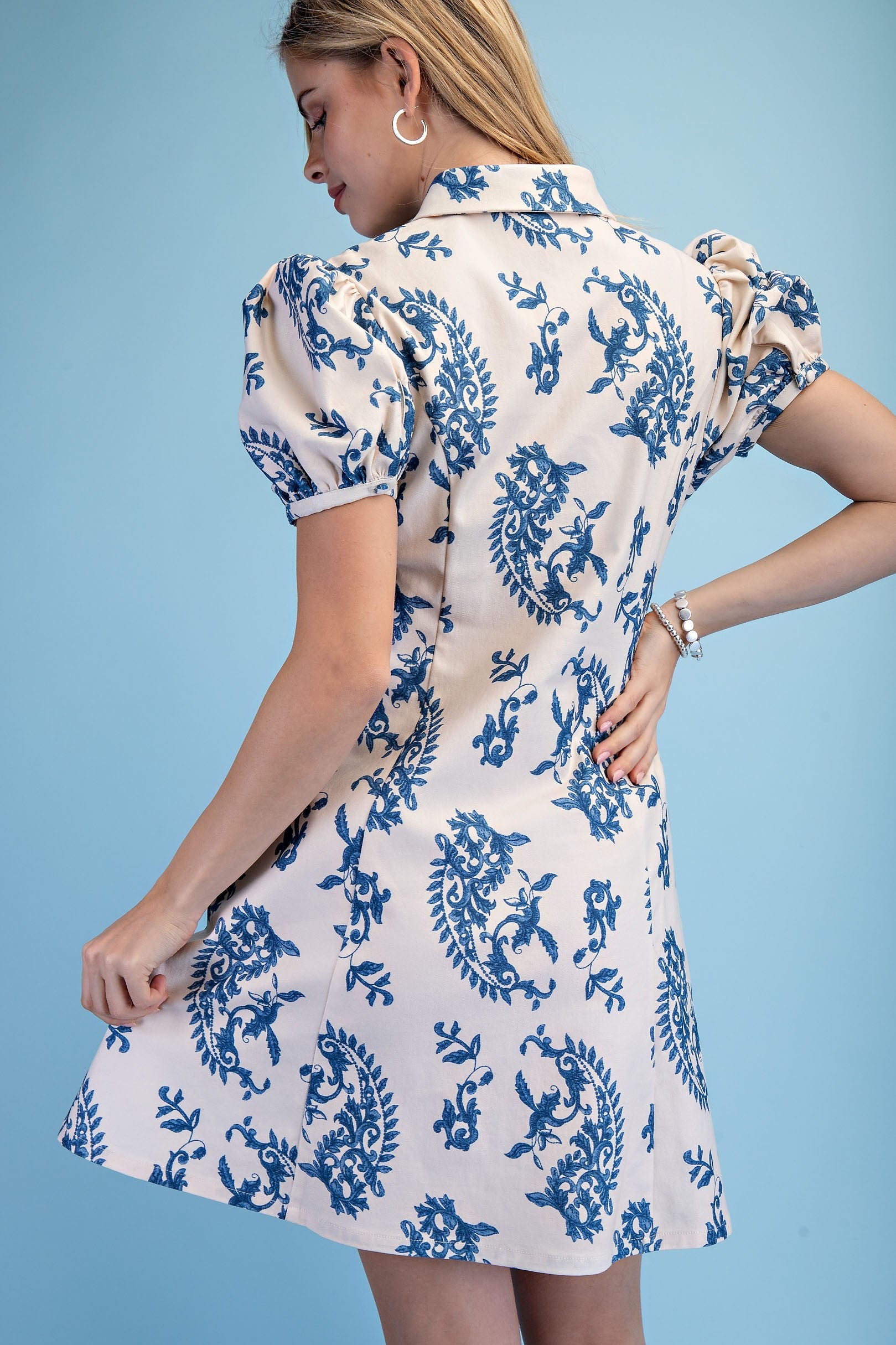 Blue Willow Mini Dress