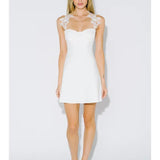 Creating My Moment Floral Lace Strap Mini Dress