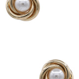 Pearl and Gold Studs