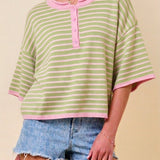 The Aspen Striped Sweater Top