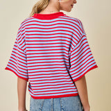 The Aspen Striped Sweater Top
