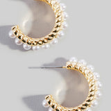Pearl Hoop Braided Design