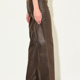 The Sienna Brown Coated Jeans