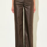 The Sienna Brown Coated Jeans