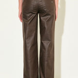 The Sienna Brown Coated Jeans
