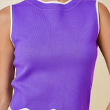 Sweet Scallop Knit Top