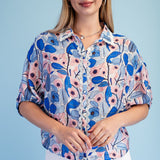 Blue Skies & Blossoms Top