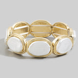 Pearl Gold Stretch Bracelet