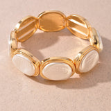 Pearl Gold Stretch Bracelet