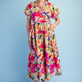 Sunshine & Blossoms Midi Dress