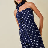 Dot After Dark Midi Dress