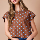 Spotted in Blue Top