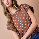 Spotted in Blue Top