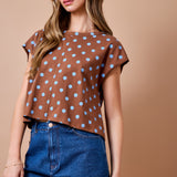 Spotted in Blue Top