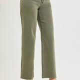 The Sage Olive Denim | Risen